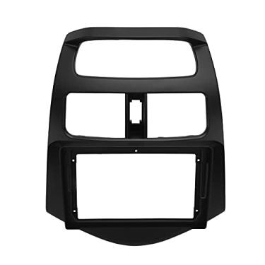 Imagem de Moldura de navegação, 2 Din estéreo para carro, rádio, fáscia, DVD, áudio, painel de navegação, substituição para Spark/Beat 2014 Kits de montagem de painel de áudio e vídeo de carro