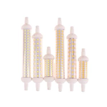 Imagem de Lâmpada LED de milho 1 pçs r7s led 78mm 118mm 135mm lâmpada 6w 9 12 smd 2835 lâmpada led milho luz de poupança energia substituir luz halógena para garagem residencial interna externa (Color : Cold W
