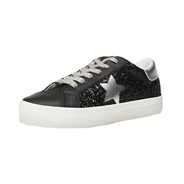 Imagem de Steve Madden T nis feminino Starling, Preto/prata, 8