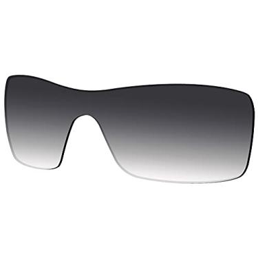 Imagem de SAUCER Lentes de substituição premium para óculos de sol Oakley Batwolf OO9101 High Defense – Cinza dégradé matizado polarizado
