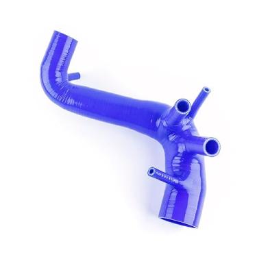 Imagem de JOIUYOLJ Mangueira de admissão de ar de silicone de 4 camadas para Seat Ibiza Polo MK4 1.8T FR Cupra R AQX AYP BJX BUU... (azul)