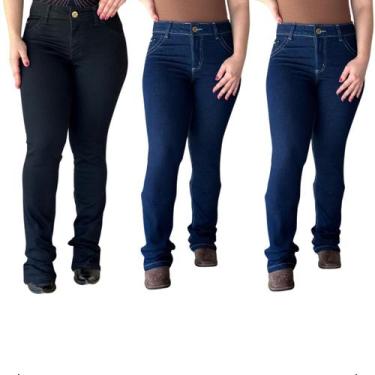 Imagem de Kit 3 Calças Jeans Feminina Nossa Terra Country