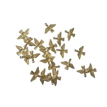 Imagem de Kit 300 Medalhas Divino Espírito Santo Dourado Pombinha Paz