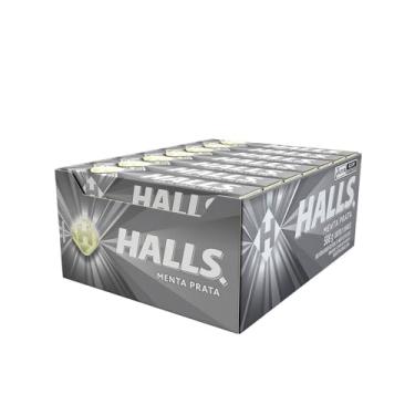 Imagem de Bala Halls Menta Prata Caixa Com 21 Unidades De 28g