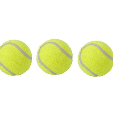 Imagem de Brinquedo Para Cachorro Kit Bola De Tênis Com 3 Unidades