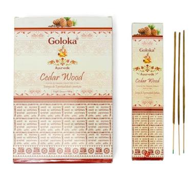 Imagem de YOGATERIA Incenso Indiano Massala Cedro Cedarwood Massala Goloka 12 Caixinhas (12 caixinhas)