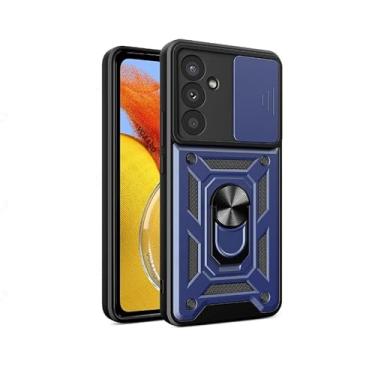 Imagem de Capa Case Capinha Anti Impacto Ring Luxo Samsung Galaxy A55 5g (AZUL)