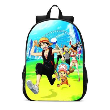 Imagem de Mochila Escolar Infanto Juvenil Anime One Piece Aventura Novidades 0295-Unissex