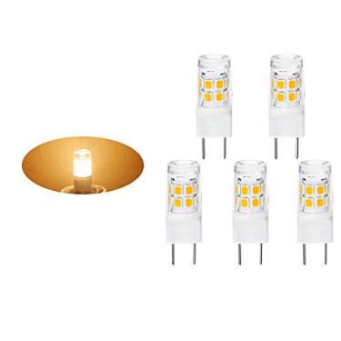 Imagem de Lâmpadas de LED G8 120V 2W WB25X10019 para micro-ondas compatíveis com peças de forno de halogênio G-E WB08X10050 WB36X10246 AC110V-130V, pacote com 5 (branco quente)