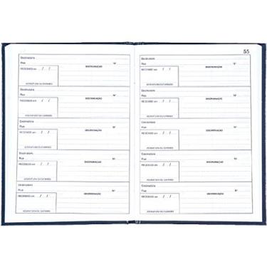 Imagem de Livro Protocolo Correspond. 1/4 50 Folhas Pacote Com 10-7885