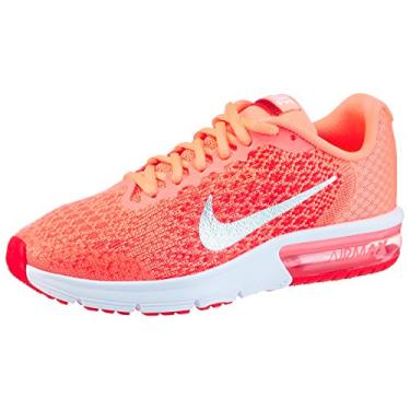 Imagem de Nike Kid's Air Max Sequent 2 GS, Lava Glow / Metallic Silver, Youth Size 5