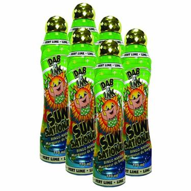 Imagem de Sunsational Pacote com seis dauber de bingo verde limão de 118 g