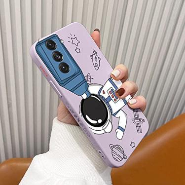 Imagem de Astronauta com capa de telescópio para Samsung Galaxy S21 S20 FE S10 S10e Note 20 ultra 10 9 Plus Pro Capa de telefone macio à prova de choque, Grass purple1, For Note10