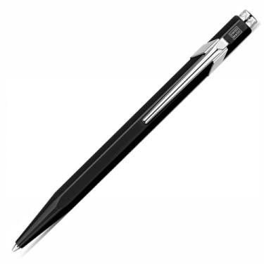 Imagem de Caran d'Ache Caneta esferográfica de alcance de metal 849 - preta com cartucho preto