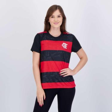 Imagem de Camisa Flamengo Torcer Feminina Preta-Feminino