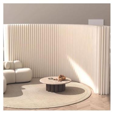 Imagem de Biombos e Divisórias Divisor De Sala De Escritório Doméstico, Tela De Privacidade De Partição De Papel Ajustável Dobrável, Divisor De Parede Flexível Retrátil 6,56~16,4 Pés(500x180cm/16.4x5.9ft)