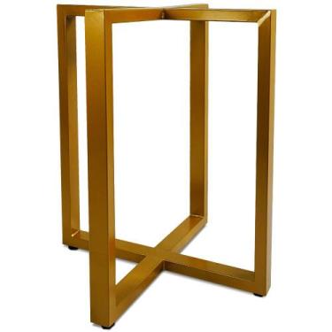 Imagem de Base De Mesa Bolton 60cm X 60cm - Dourado - Genus Móveis, Dourado