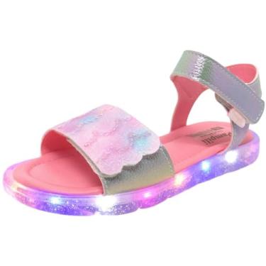 Imagem de Sandália Infantil Menina Pampili 697.032 Led Lulli Sereia