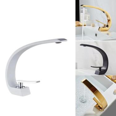 Imagem de Torneira Banheiro Cascata Misturador Monocomando Inox Luxo - Mundo Nex