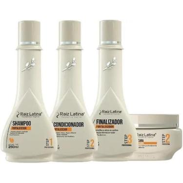 Imagem de Raiz Latina Kit Shampoo Condicionador Mascara E Leave-In