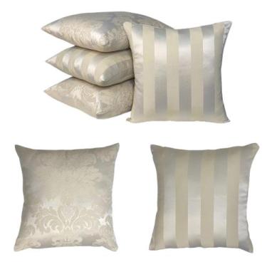 Imagem de Kit 4 Capas de Almofada Decorativas 45 x 45 - MILLENIADECOR, 138 NUDE 