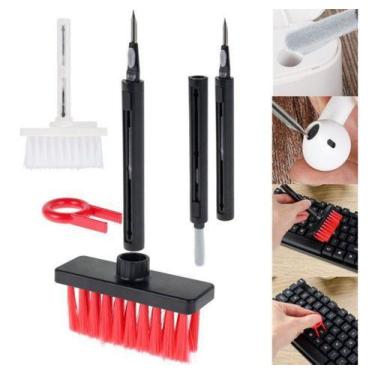 Imagem de Escova multifuncional limpeza de teclado fone de ouvido Cores variadas