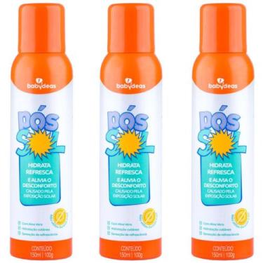 Imagem de 3 pós sol infantil refrescante - 150ml - babydeas