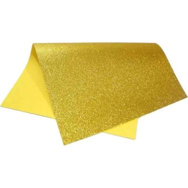 Imagem de EVA Glitter 40x60cm C/5FLS Amarelo Make+