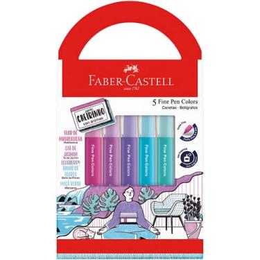 Imagem de Caneta Fine Pen Faber Castell Ponta Fina Contorno Cheirinho - Faber-Ca