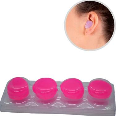 Imagem de Protetor Auricular Ouvido Plug Tampão de Silicone Natação Ruídos Ortho