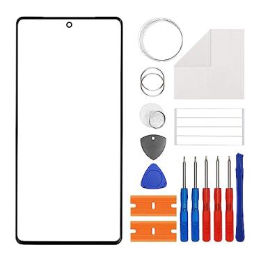 Imagem de Duotipa Novo painel de vidro frontal para Google Pixel 7 Pro, substituição de tela de vidro frontal para GP4BC/GE2AE 6,7 polegadas com kit de ferramentas de reparo - sem tela LCD e digitalizador