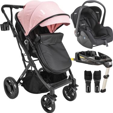 Imagem de Carrinho de Bebe Bebe Conforto Base ISOFIX Kiddo Vox II Rosa