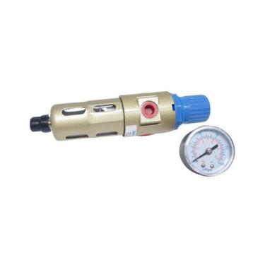 Imagem de Filtro Regulador Ar C/ Dreno Semi-automático 1/4 C/ Proteção - JC