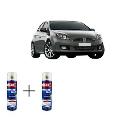 Imagem de Spray automotivo cinza cromo fiat + spray verniz 300ml - Sherwin Willi