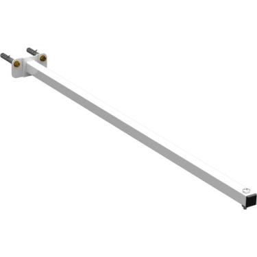 Imagem de Suporte Haste De Refletor Led Parede Fachada Banner Base Reta 70 Cm - 