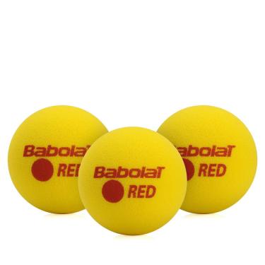 Imagem de Bola de Tênis Babolat Red Foam Stage 3 Amarela - Pack com 03 Unidades