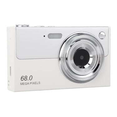 Imagem de Câmera Digital, Câmera de Vlogging HD 4K de 68 MP Com Zoom Anti-vibração de 16X, Câmera Digital Com Foco Automático de Lente Dupla WiFi e Reprodução de Música, Cartão de Memória