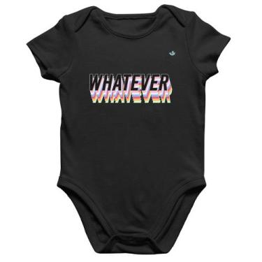 Imagem de Body Bebê Algodão Whatever - Foca na Moda, Preto, P
