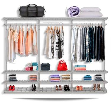 Imagem de Guarda Roupa closet aramado sem portas CLR285 - 2,80m - Casa Expressa
