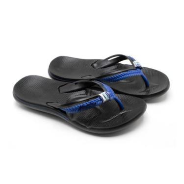 Imagem de Chinelo Casual Estiloso Com Detalhe Colorido Anatômico - Alcalay, Pret