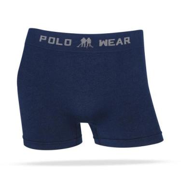 Imagem de Cueca Boxer Premium Lisa MARINHO Tamanho GG Polo Wear