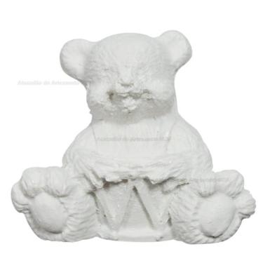 Imagem de Aplique Urso Tambor 5x4x1,5 R0186 Resina - ATACADÃO DO ARTESANATO MDF