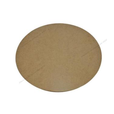 Imagem de Kit 10 Suplá Sousplat Liso 33cm Mdf Madeira - ATACADÃO DO ARTESANATO M