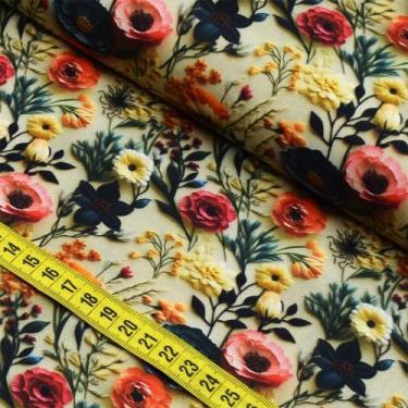 Imagem de Tecido Estampado Para Patchwork - Mania Floral Exclusive 3 (0,50x1,50)