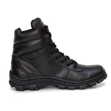 Imagem de Bota Coturno Adventure Couro Masculino Motoqueiro Motociclista Sola Bo