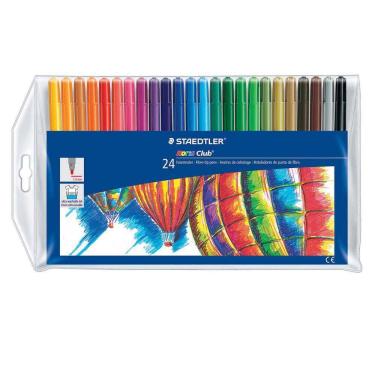 Imagem de Caneta Hidrocor 24 Cores Noris Club Staedtler