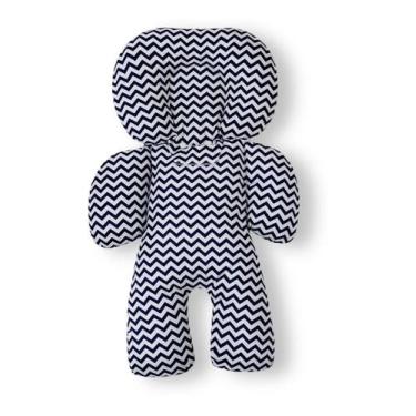 Imagem de Almofada Para Bebê Conforto - Universal  ZIG ZAG AZUL - CLICK TUDO