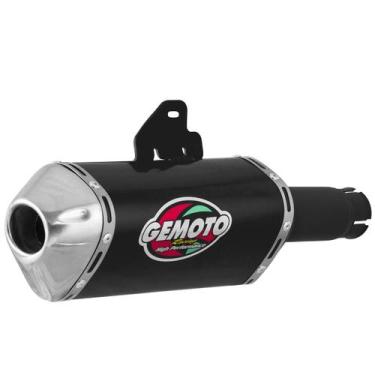Imagem de Ponteira Gemoto Racing 3 Trioval Cb 300, PRETO