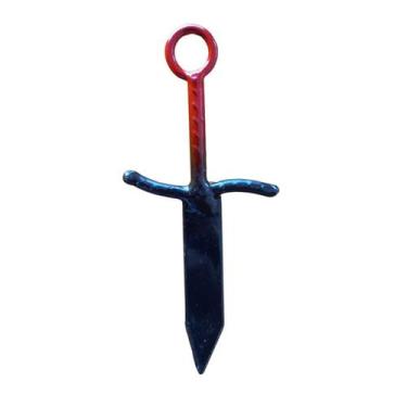 Imagem de Punhal de 10cm para Assentamento - EMPÓRIO ARTES, Vermelho e Preto