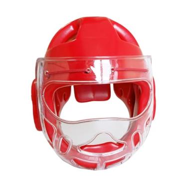 Imagem de Pegciuho Karate chapelaria boxe capacete esportes mma luta respirável leve crianças adultos portátil kickboxing cabeça engrenagem, Xl